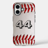 Baseball met nummer Case-Mate iPhone case (Achterkant)