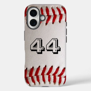 Baseball met nummer iPhone 16 hoesje