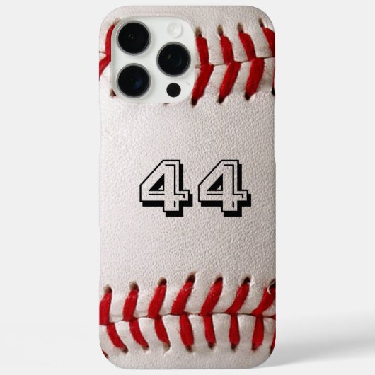 Baseball met  nummer Case-Mate iPhone case (Achterkant)