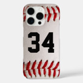 Baseball met  nummer Case-Mate iPhone case (Achterkant)
