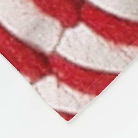 Baseball met  nummer fleece deken (Hoek)