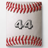 Baseball met nummer fotoplaat (Voorkant)