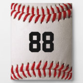 Baseball met  nummer fotoplaat (Voorkant)