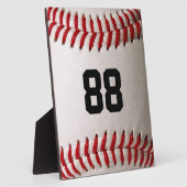 Baseball met  nummer fotoplaat (Zijkant)