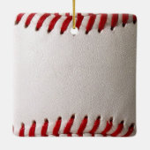 Baseball met  nummer keramisch ornament (Achterkant)