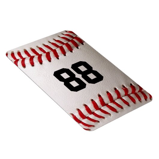 Baseball met  nummer magneet (Rechterzijde)