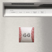 Baseball met  nummer magneet (Insitu (Vaatwasser))