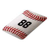 Baseball met nummer magneet (Linkerzijde)