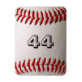 Baseball met nummer magneet (Verticaal)