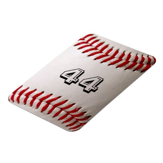 Baseball met  nummer magneet (Linkerzijde)