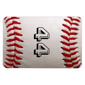Baseball met nummer magneet (Horizontaal)