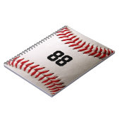 Baseball met  nummer notitieboek (Linkerzijde)