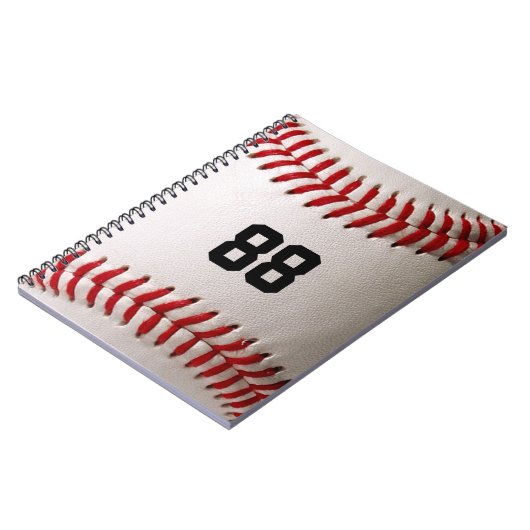 Baseball met  nummer notitieboek (Linkerzijde)