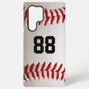 Baseball met  nummer samsung galaxy hoesje