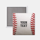 Baseball met persoonlijke naam magneet (Voorkant / Achterkant)