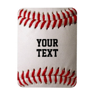 Baseball met persoonlijke naam magneet