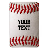 Baseball met persoonlijke naam magneet (Verticaal)