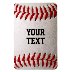 Baseball met persoonlijke naam magneet