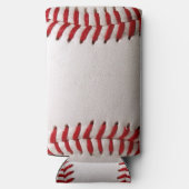 Baseball met persoonlijke naam seltzer blikjeskoeler (Achterkant)