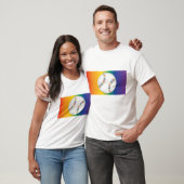 Baseball met regenboogpride LGBTQ T-shirt (Unisex)