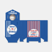 Baseball Met speciale aandacht voor thuisdag Bedankdoosjes (Uitgevouwen)