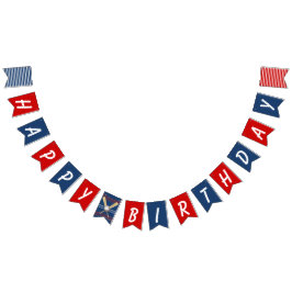 Baseball Met speciale persoonlijke feestdag Vlaggetjes