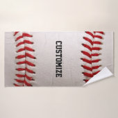 Baseball met tekst badhanddoek (Badhanddoek)
