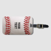 Baseball met  tekst bagagelabel (Voorkant (horizontaal))