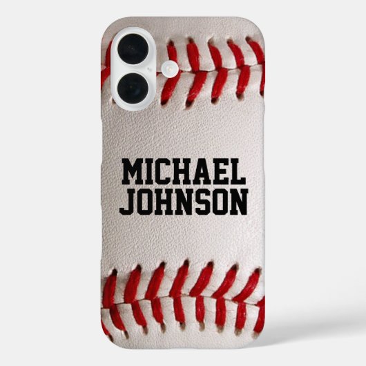 Baseball met tekst Case-Mate iPhone case (Achterkant)