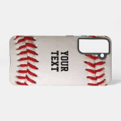 Baseball met tekst samsung galaxy hoesje (Achterkant horizontaal)