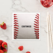 Baseball met  tekst servet (Insitu)