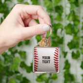Baseball met tekst sleutelhanger (Hand)