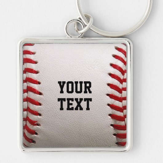 Baseball met tekst sleutelhanger (Voorkant)