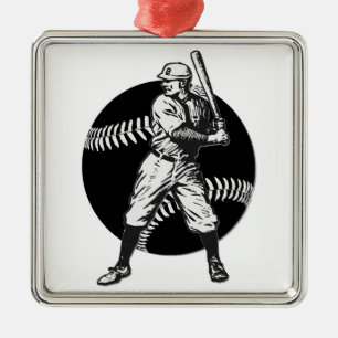 Baseball: Metalen Ornament