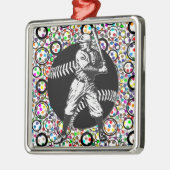 Baseball: metalen sieremens ornament (Links)