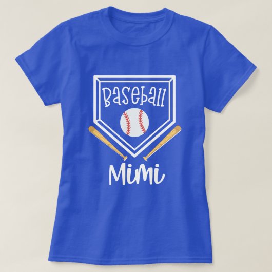 Baseball Mimi Proud Grandma Game day Gift T-shirt (Design voorkant)