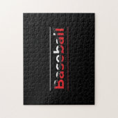 Baseball - Minimale kunststraal Legpuzzel (Verticaal)
