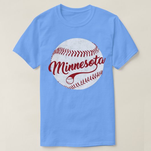 Baseball Minnesota Team Love Baseball National Pas T-shirt (Design voorkant)