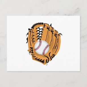 Baseball Mitt en Ball Briefkaart