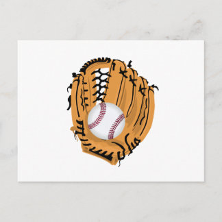 Baseball Mitt en Ball Briefkaart
