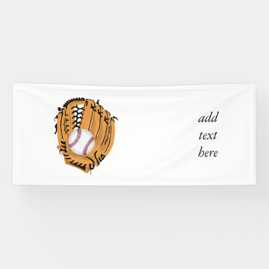 Baseball Mitt en Ball Spandoek (Horizontaal)