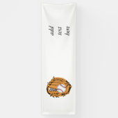 Baseball Mitt en Ball Spandoek (Verticaal)