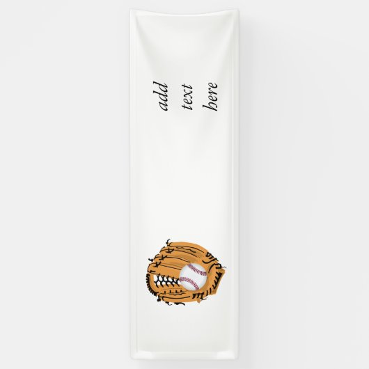 Baseball Mitt en Ball Spandoek (Verticaal)