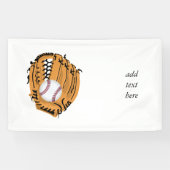 Baseball Mitt en Ball Spandoek (Horizontaal)