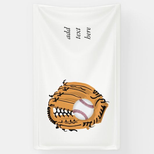 Baseball Mitt en Ball Spandoek (Verticaal)