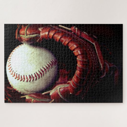 Baseball Mitt Legpuzzel (Horizontaal)