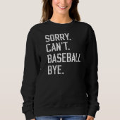 Baseball | Moderne Moeder Kinder Moederdag Zwart Trui (Voorkant)