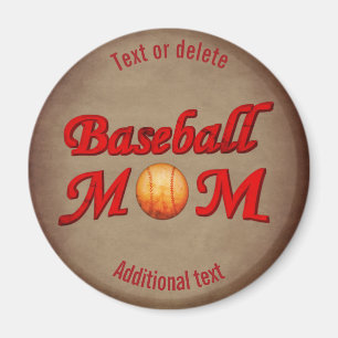 Baseball Moeder Cute Persoonlijk Magneet