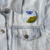 Baseball Moeder! knoppen Blauwe Lucht Klaprozen We Ronde Button 5,7 Cm (In situ)