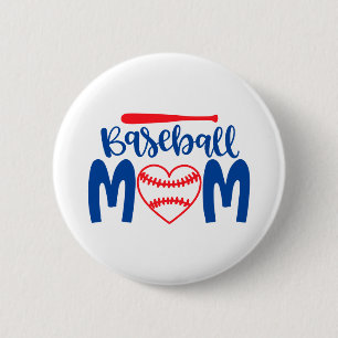 Baseball-moeder Ronde Button 5,7 Cm
